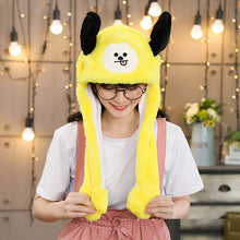 Load image into Gallery viewer, Kocozo Rabbit Hat with Moving Ears Cute Cartoon Toy Hat Airbag Kawaii Funny Toy Cap Kids Plush Toy Birthday Gift Hat for Girls