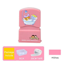 Load image into Gallery viewer, Customized Name Stamp Paints Personal Student Child Baby Engraved Waterproof Non-fading Kindergarten Cartoon Clothing Name Seal
